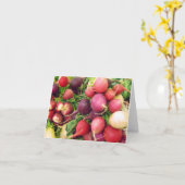 Carte de note ravissante de radis (Fleur jaune)