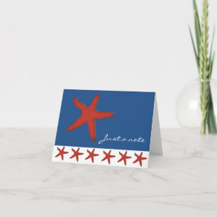 Carte de note Red Starfish