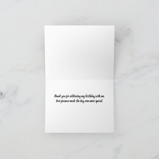 Carte de note Red Sunburst Thank You (Intérieur)