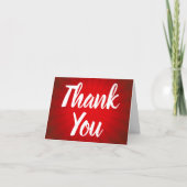 Carte de note Red Sunburst Thank You (Devant)