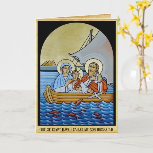 Carte de note religieuse, carte de parchemin d'or (Fleur jaune)