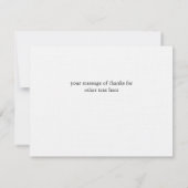 Carte de note Remerciements à la chouette (Dos)