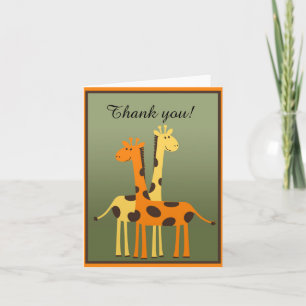 Carte de note Remerciements au Baby shower de la G