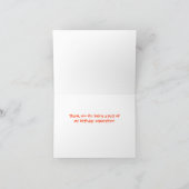 Carte de note Remerciements de la partie de la pis (Intérieur)