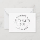 Carte de note Remerciements de l'entreprise ou de  (Devant)