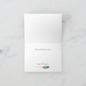 Carte de note Remerciements de plume (Intérieur)