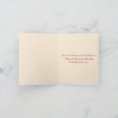 Carte de note Remerciements Feuille Automne (Intérieur)