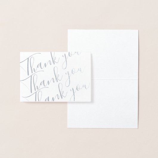 Carte de note Remerciements Foil (Affichage)