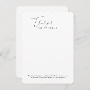 Carte de note Remerciements Pet Memorial