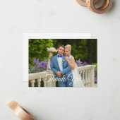 Carte de note Remerciements Plat (Devant/Arrière en situation)