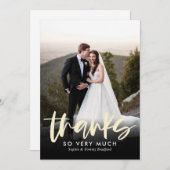 Carte de note Remerciements Plat Gratuit Sincère (Devant / Derrière)