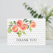 Carte de note Remerciements pour la petite pêche s (Debout devant)