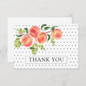 Carte de note Remerciements pour la petite pêche s (Devant / Derrière)