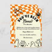 Carte de note Rétro Checkerboard Vous avez été rés (Devant / Derrière)