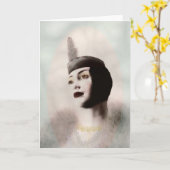 Carte de note Roaring 20's (Fleur jaune)