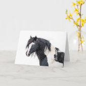 Carte de note "Roi d'hiver" (Fleur jaune)