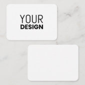 Carte de note ronde [Tailles multiples] (Devant / Derrière)