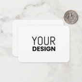 Carte de note ronde [Tailles multiples] (Devant/Arrière en situation)