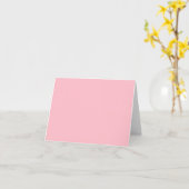 Carte de note rose (Fleur jaune)