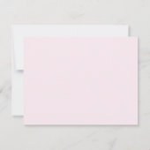 Carte de note rose avec bordure de cœur pour la Sa (Dos)
