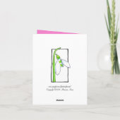 Carte de note rose blanche Snowdrop (Dos)