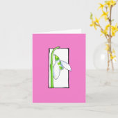 Carte de note rose blanche Snowdrop (Fleur jaune)