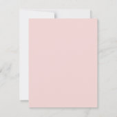 Carte de note rose blush minimal (Dos)