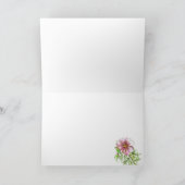 Carte de note rose de blanc de journal de muflier (Intérieur)