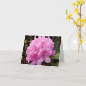 Carte de note rose de rhododendron (Fleur jaune)
