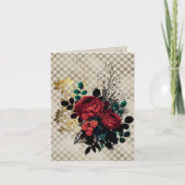 Carte de note Rose gothique (Devant)