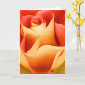 Carte de note Rose Peach (Fleur jaune)