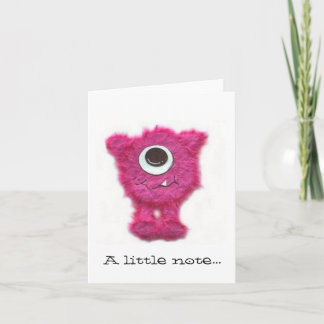 Carte de note rose Zippy