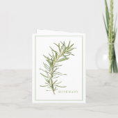 Carte de note ROSEMAIRE FRAÎCHE (Dos)