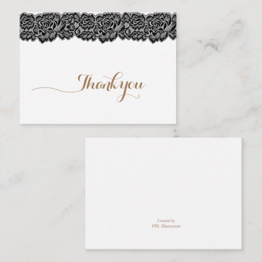 Carte de note Roses noir noir (Devant / Derrière)