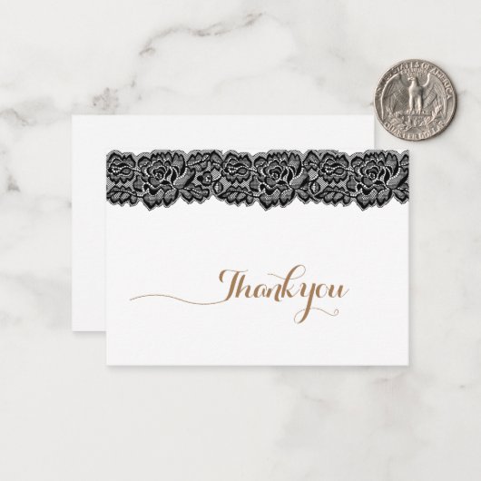 Carte de note Roses noir noir (Devant/Arrière en situation)