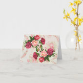 Carte de note Roses roses roses (Fleur jaune)