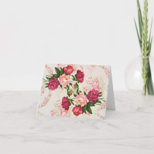 Carte de note Roses roses roses (Devant)