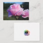 Carte de note Roses roses roses (Devant / Derrière)