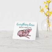 Carte de note Rosie (Fleur jaune)