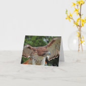 carte de note Rouge-coupée la queue de faucon (Fleur jaune)