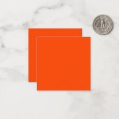 Carte de note rouge orange pour cadeau (Devant/Arrière en situation)