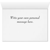 Carte de note rouge vierge à bord d'un bateau (Intérieur Horizontal (Bas))