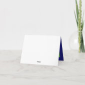 Carte de note Royal Blue and Lime Green Thank you (Dos)