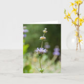 Carte de note sage de fleur (Fleur jaune)