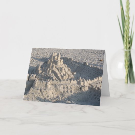 Carte de note Sandcastle (Devant)