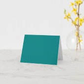 Carte de note sarcelle (Fleur jaune)