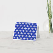 Carte de note SCANDIA BLUE KNIT / Horizontale (Dos)