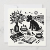 Carte de note Schnauzer moyen (Devant)