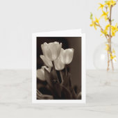 Carte de note Sepia Tulip (Fleur jaune)