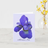 Carte de note sibérienne d'iris (Fleur jaune)